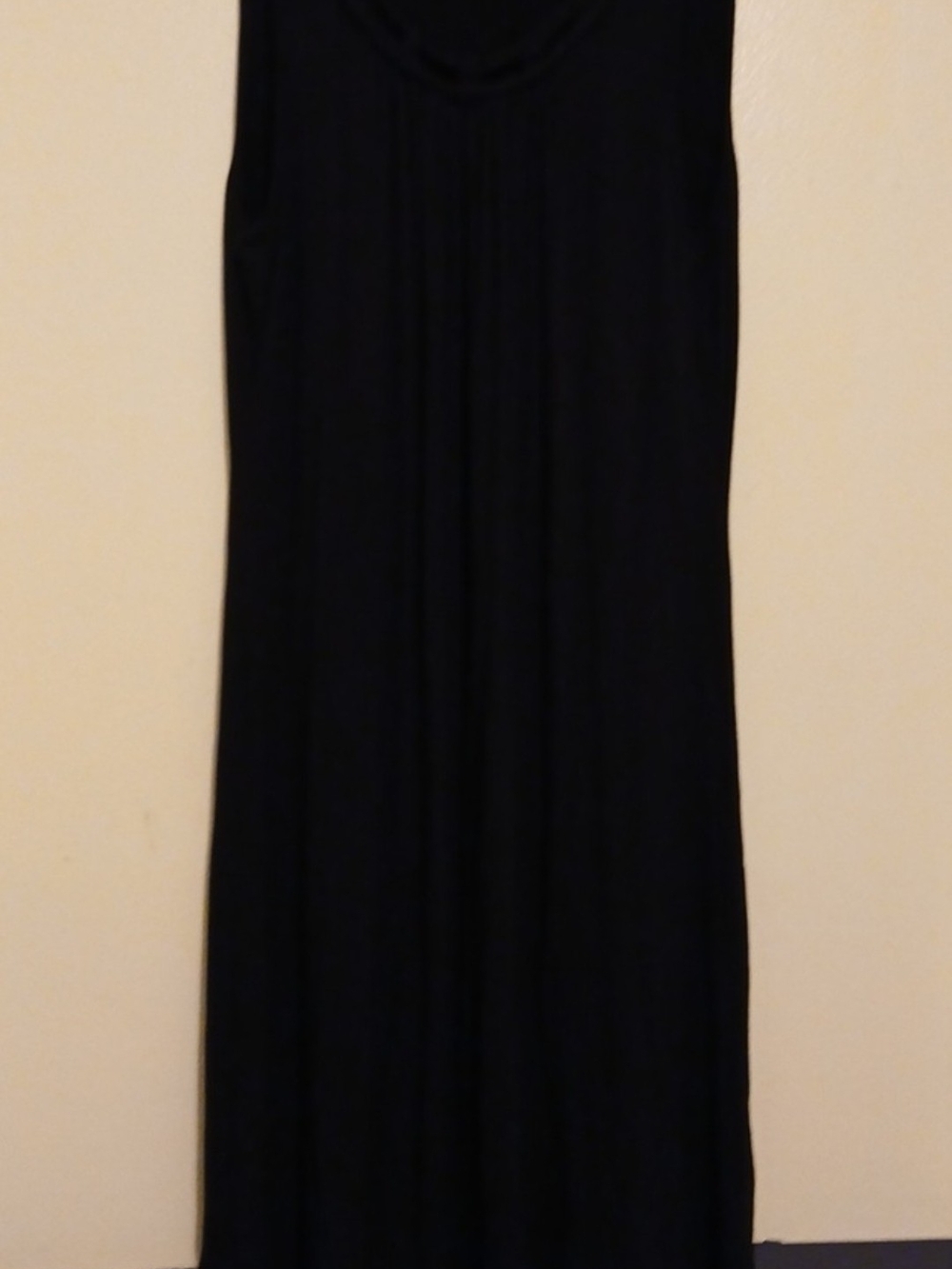 Sleeveless Black Casual Dress